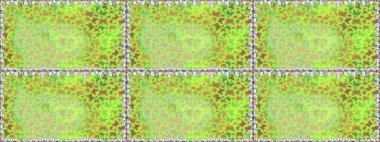 Raster. Yeşil renkli illüstrasyon. Egzotik Kelebeklerle tropik ve pürüzsüz bir düzen. Moda Kumaşı Tasarımı.