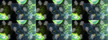 Şirin çiçek elementleri. Taslak desenli, modaya uygun kumaş deseni. Düz Çiçek Elementleri Tasarımı. Raster illüstrasyonu. Renkli Bahar Teması çizim şablonu.