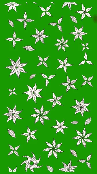 Düz Çiçek Elementleri Tasarımı. Güzel kumaş deseni. Zentangle soyut çiçekleri. Renkli Bahar Teması eskiz kalıbı. Raster illüstrasyonu. Çiçek tozu..