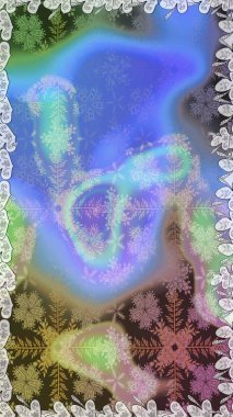 Güzel, parlak, pürüzsüz kumaş, tuval. Eski moda arka plan. Çiçek çelengi. Şablon, pürüzsüz, çiçekli kenar. Kıvırcık, parlak örgü. Raster illüstrasyonu.