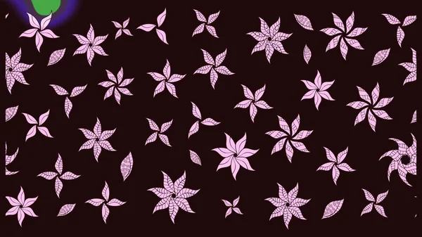 Çiçek desenli eskiz. Gömlek baskısı için çiçek boyası. Kahverengi renkte çiçekler.