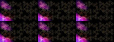 Kar tanesi rengarenk desen. Raster illüstrasyonu. Soyut kar taneleri arkaplanda izole edilmiş düz dizayn. Kar taneleri deseni. Raster kar taneleri arkaplanı.