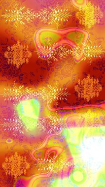 Çiçek kompozisyonu. Çiçek arkaplan. Çiçek kolajı. Doğa. -turuncu, sarı ve kırmızı çiçekler. Raster deseni. Küçük çiçekte güzel desen var..