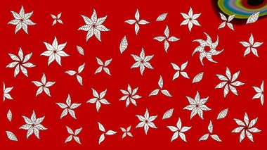 Renkli Bahar Teması eskiz kalıbı. Düz Çiçek Elementleri Tasarımı. Çiçekli eskiz arkaplanı. Çocuk stili.