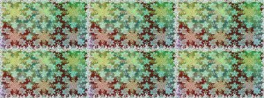 Antika altın tekrarlanabilir duvar kağıdı. Barok tarzında altın çiçek süsü. Damask arkaplanı tekerrür ediyor. Yeşil ve nötr renkler üzerine altın element.