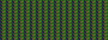 Raster deseni. Küçük çiçekteki sevimli çiçek deseni. Raster illüstrasyonu. Yumuşak, yaz çiçekleri yeşil renklerde.