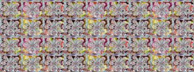 Paisley el çizimi elementler. Fantezi çiçekli kusursuz desen, doğal duvar kağıdı, çiçek desenli kıvrım çizimi. Ev dekoru.