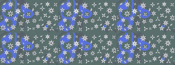 Tomurcukları çiçek olan sevimli bir çiçek deseni. Eski usul. Eskiz geçmişi. Kumaş, tekstil, duvar kağıdı baskısı için. Raster. Raster illüstrasyonu.