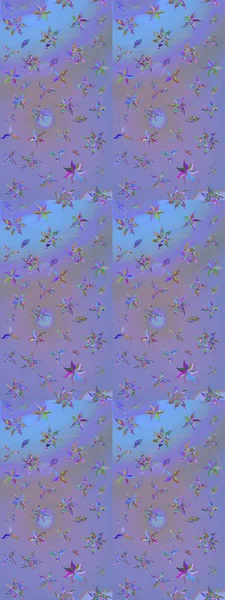 Güzel kumaş deseni. Bahar çiçekleriyle güzel bir çiçek deseni çizmişsin. Raster illüstrasyonu.