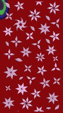 Raster illüstrasyonu. Ultraviyole kumaş deseni. Çizim kalıbı. Organik motif arkaplanı.