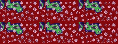 Suluboya etkisi. Organik elementler. Raster deseni. Botanik çizim deseni.