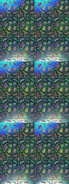 Çocuk stili. Düz Çiçek Elementleri Tasarımı. Renkli Bahar Teması eskiz kalıbı. Çiçekli çizim raster arkaplanı.