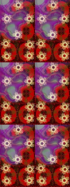 Raster kar taneleri arka plan. Renk arka plan üzerinde izole soyut kar taneleri ile düz tasarım. Raster resim. Kar tanesi renkli desen. Snowflakes desen.