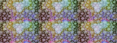 Kabile sanatı boho baskısı, klasik çiçek arkaplanı. Soyut etnik raster çizim kalıbı. Arkaplan dokusu, duvar kağıdı, doğal renklerde çiçek teması.