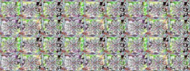 Tarafsız renklerde şirin bir çiçek deseni. Düz Çiçek Elementleri Tasarımı. Raster Modaya uygun kumaş deseni. Renkli Bahar Teması Kusursuz Arkaplan.