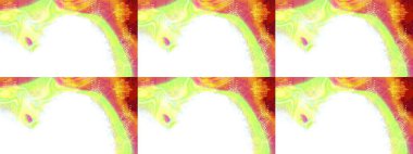 Çiçekli karalama şeklinde Raster çiçek deseni. Nazik, sevimli çiçek arkaplanı. Çiçekler beyaz, sarı ve yeşil renklerde.