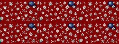 Suluboya çizim kalıbı. Çiçek izi. Suluboya tarzında kırmızı renkte çiçekler.