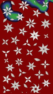 Suluboya çizim kalıbı. Dekorasyon ve tasarım için güzel bir desen. Moda baskısı. Çiçeğin suluboya çizimlerinin mükemmel deseni. Eski.