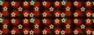 Renkli arka planda izole tatlı kar taneleri. Kahverengi, siyah ve kırmızı kar taneli. Raster illüstrasyonu.