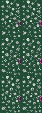 Düz Çiçek Elementleri Tasarımı. Güzel kumaş deseni. Raster Illustrasyon 'daki Çiçek Deseni' nin son moda çizimi. Renkli Yaz Teması çizim şablonu.