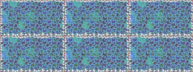 Mavi ve yeşil kelebek çizimi. Raster illüstrasyonu. Kıyafetler, erkekler, kızlar ve duvar kağıtları için soyut, pürüzsüz desen. Güzel suluboya kelebekler. Fantezi sevimli illüstrasyon.