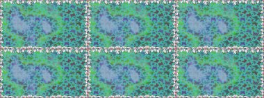 Raster illüstrasyonu. Mavi arka planda suluboya kelebekler. Kusursuz desen. Raster. Web sayfası arkaplanları, duvar kağıtları, tekstil, yüzey dokuları için mükemmel.