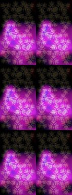 Raster illüstrasyonu. Sihirli siyah, mor ve mor tatil soyut arka plan yıldız ve düşen kar taneleri. Noel siyah, mor ve menekşeler.