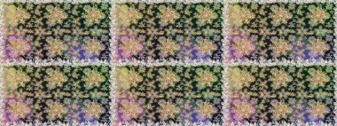 Kusursuz çiçek deseni. Duvar kâğıdı barok, İspanyol kumaşı. Gri renklerde grafiksel, modern, pürüzsüz desen. Kusursuz raster arkaplanı.