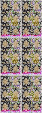 Gri renklerdeki altın element. Doku arka planında altın duvar kâğıdı. Damask kusursuz yinelenen arkaplan. Barok tarzında altın çiçekli süs..