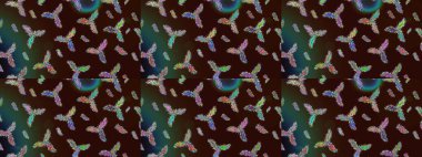 Güzel soyut kar tanesi raster tasarımı. Düz kar karalama ikonları, kar taneleri silueti kahverengi, yeşil ve gri renkler noel afişi, kartlar. Yeni yıl kar tanesi.