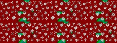 Küçük çiçekteki sevimli çiçek deseni. Raster illüstrasyonu. Çizim.