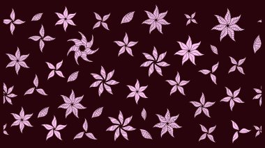 Kahverengi renklerde. Raster illüstrasyonu. Hint süsü. Renkli süs kenarı. Çiçek duvar kağıdı. Çizim deseni.