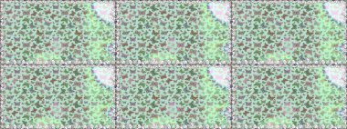 Raster illüstrasyonu. Ambalajlar, duvar kağıtları, kumaş tasarımı ve kağıt için güzel bir arka plan. Renkli kelebeklerin kusursuz arka planı. Tarafsız şirin kelebekler.