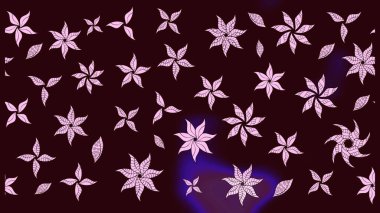 Çiçekli çiçek deseni, suluboya. Süslü kumaş deseni. Raster deseni.