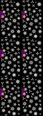 Çizim çiçek deseni duvar kâğıdı olarak kullanılabilir. Raster illüstrasyonu. Siyah ve nötr renkte çiçekler.