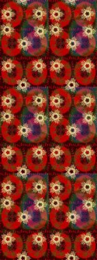 Renkli arka planda izole edilmiş kar tanelerinin düz tasarımı. Kar taneleri arka planda. Kar taneleri deseni. Raster illüstrasyonu. Kar tanesi süslemeli desen.