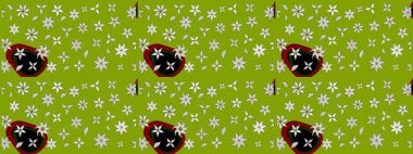 Taslak dekoratif arka plan, çiçek mandala. Çiçek. Raster illüstrasyonu. Yeşil renklerde.