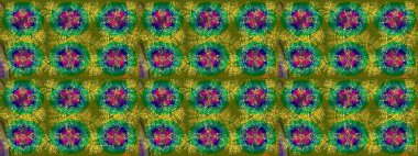 Holiday design for Christmas and New Year fashion prints. Christmas pattern with snowflakes abstract background. Raster illustration. Green, brown and blue snowflakes.