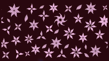 Çiçekler suluboya tarzında kahverengi renkte. Kahverengi renkte çiçekler olan çiçek deseni çiz.