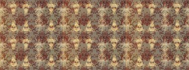 Kar taneleri izole edildi. Kar tanesi süsü Raster illüstrasyonu. Güzel süs eşyası. Bej, kahverengi ve nötr renklerde kar tanesi süsü.