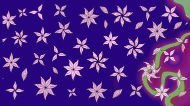 Hoş bir çiçek geçmişi var. Raster illüstrasyonu. Küçük bir çiçekte eskiz deseni. Güzel kumaş deseni.