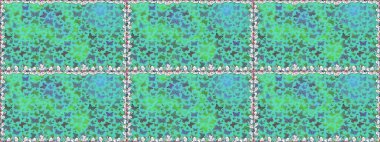 Şirin kelebek yeşil ve mavi raster desenli. Kusursuz. Giysi tasarımı için dekor.