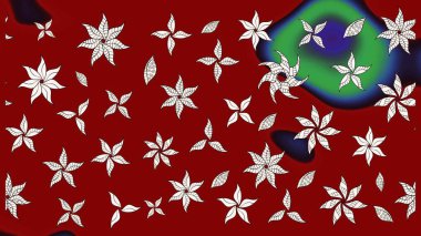 Güzel kumaş deseni. Raster suluboya çiçek deseni, narin çiçekler, kırmızı ve nötr çiçekler, tebrik kartı şablonu.