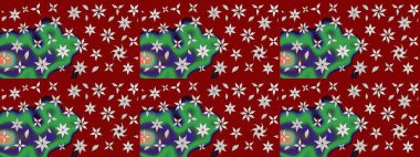 Çiçekler suluboya eskiz deseni. Raster Stili kumaş deseni.