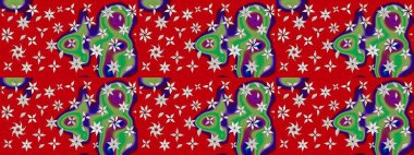 Çiçekli çizim şekli. Kırmızı renkte çiçekler. Renkli Bahar Teması eskiz kalıbı. Düz Çiçek Elementleri Tasarımı.