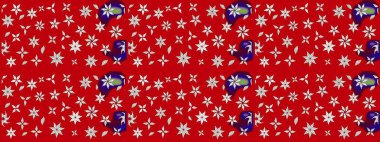 Gömlek, arka plan modelini çiz. Tropik çiçekler. Kırmızı renkte çiçekler.