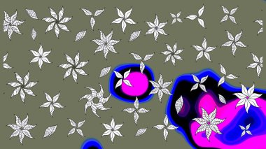 Raster deseni. Çiçekli çiçek deseni, suluboya. Küçük çiçekte güzel bir çiçek deseni..