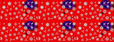 Kırmızı ve nötr renklerde manzaralı çiçek deseni. Üst manzara, yumuşak stil. Çiçek kompozisyonu, el boyası, hassas şablon. Sevgililer günü ve tebrik kartı konsepti için şık bir davet.