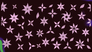 Çiçekler suluboya eskiz deseni. Raster Stili kumaş deseni.