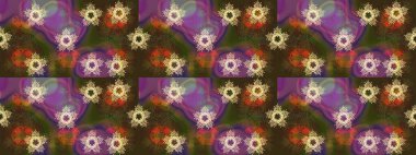 Şekil verilmiş çiçeklerle eskiz deseni. Süslü zentangle çizim dokusu, soyut çiçeklerle süslenmiş. Çiçek deseni duvar kağıdı, şablon dolguları ve web sayfası arkaplanı için kullanılabilir.